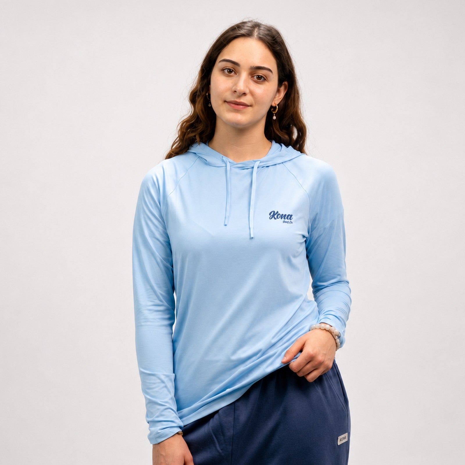Serenity Hooded Womens UV Sun Protection LS Shirt