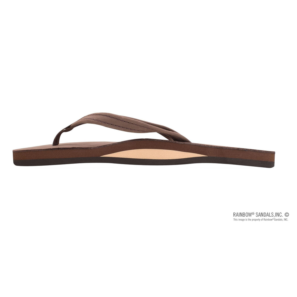 Rainbow Single Layer Narrow Strap Womens Sandals