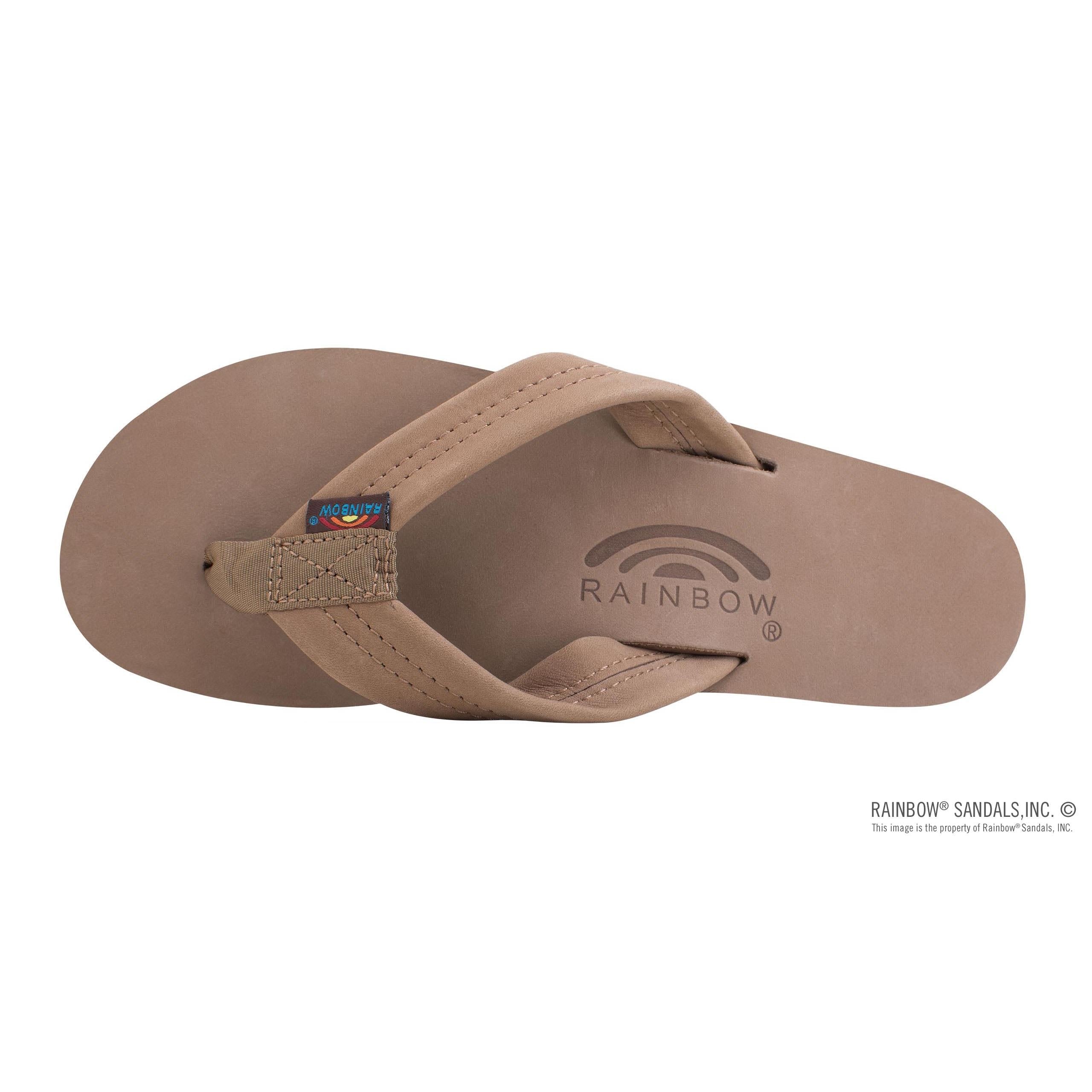 Rainbow Single Layer Wide Strap Womens Sandals
