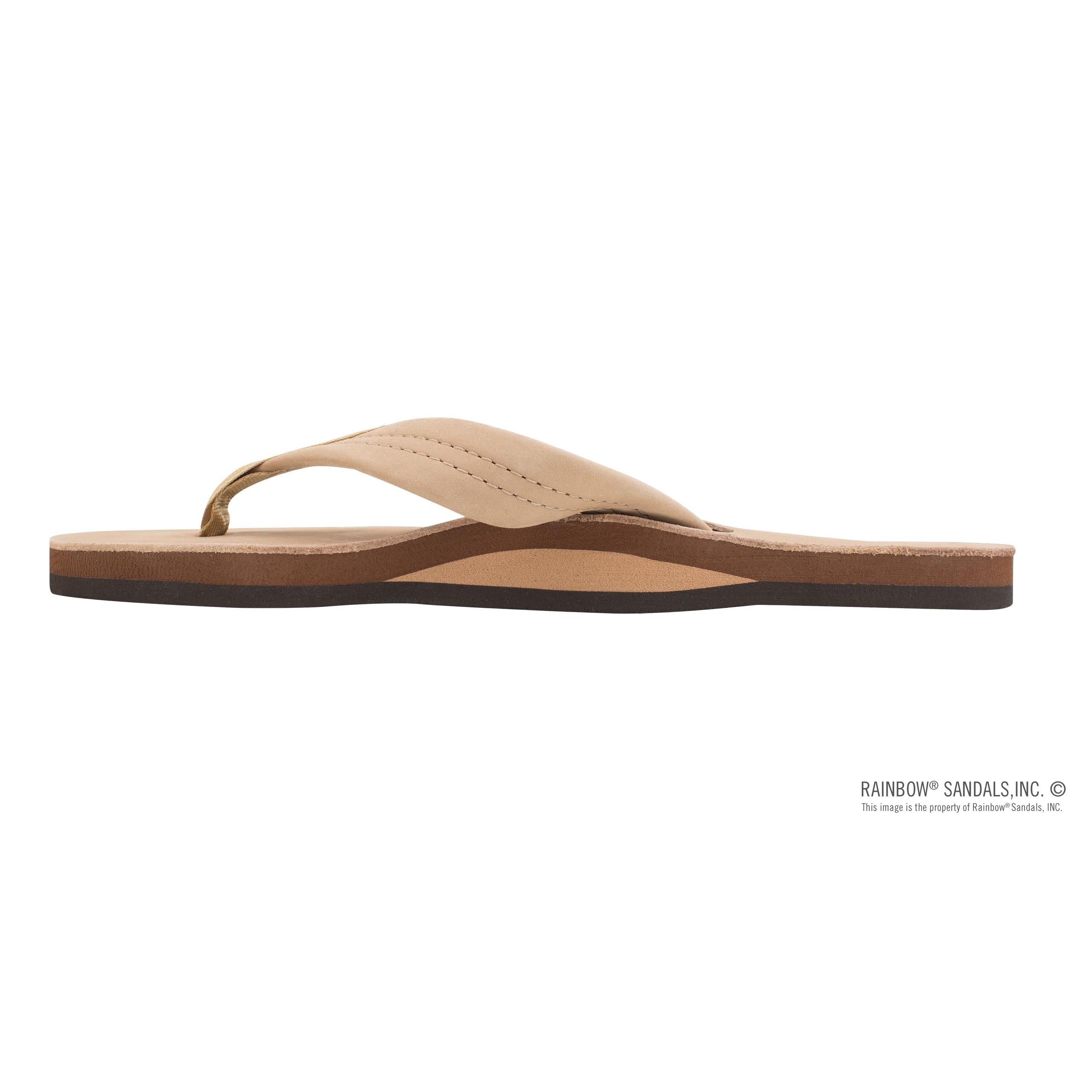 Rainbow Single Layer Wide Strap Womens Sandals